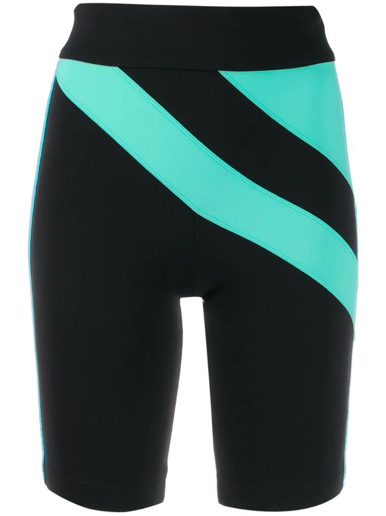 Sweetie On colour-block cycling shorts