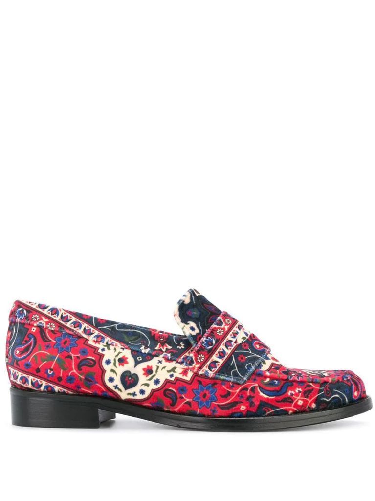 patterned loafers