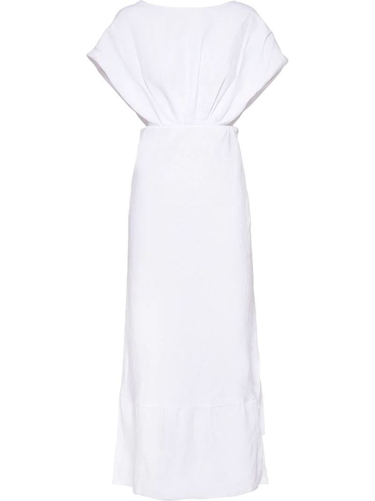 canvas mid-length dress