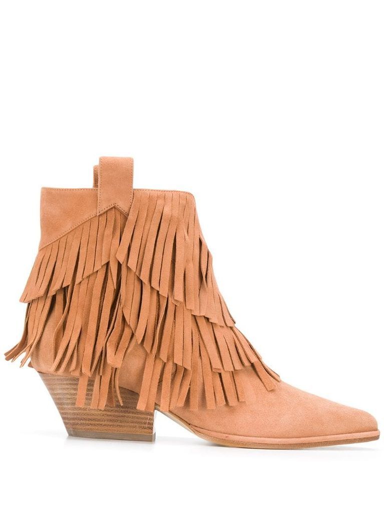Carla fringed ankle boots