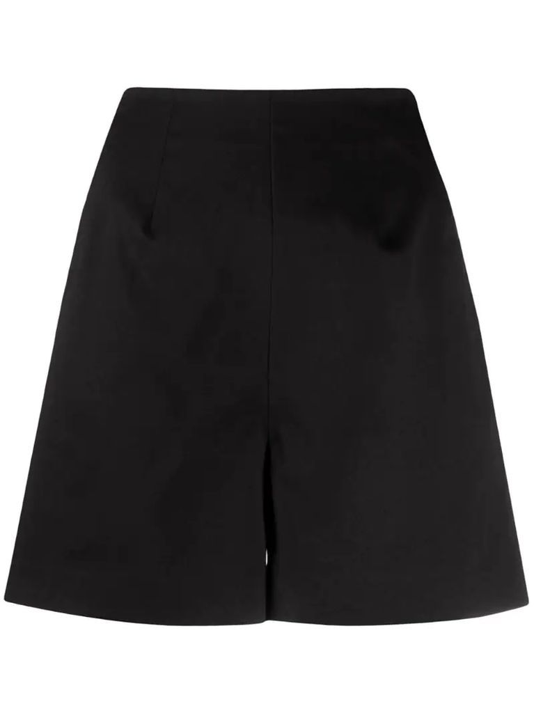 high-rise tailored shorts