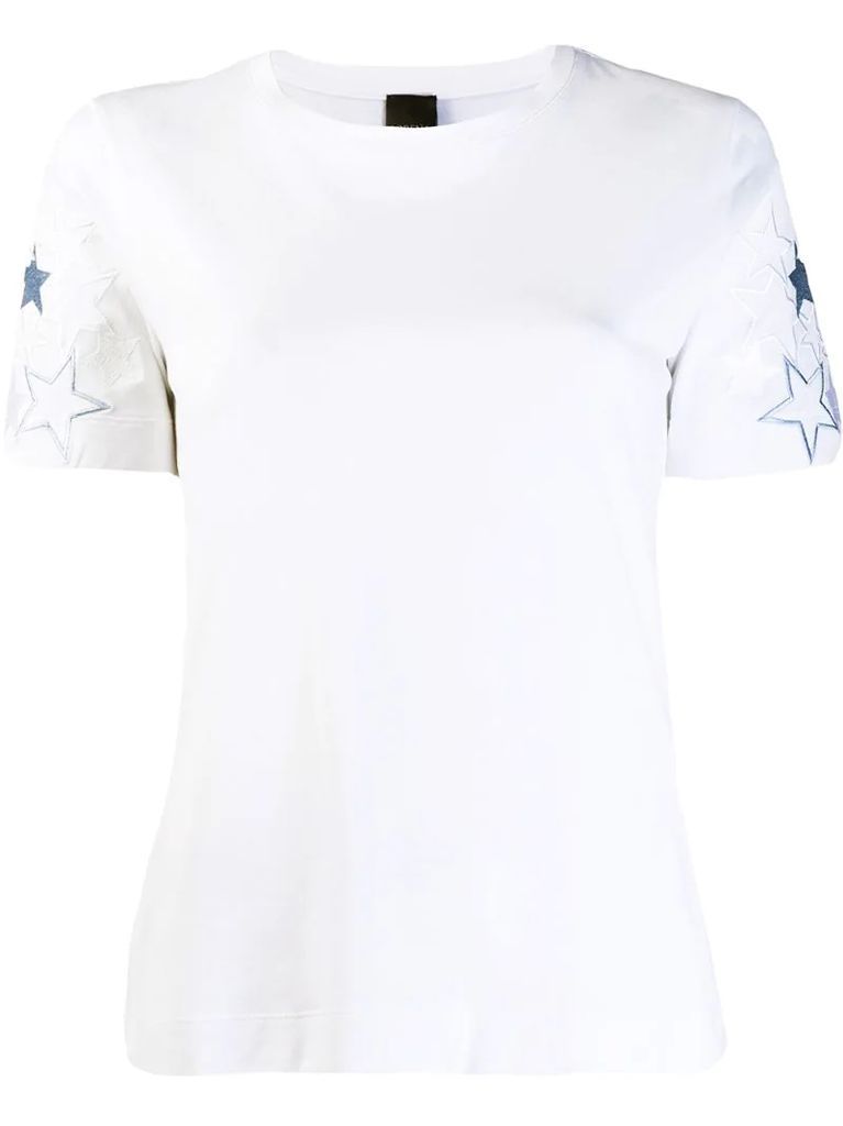 embroidered star T-shirt