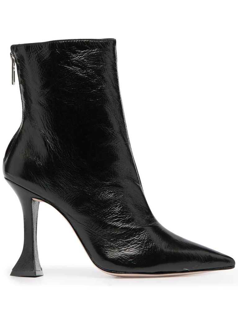 sculpted heel ankle boots
