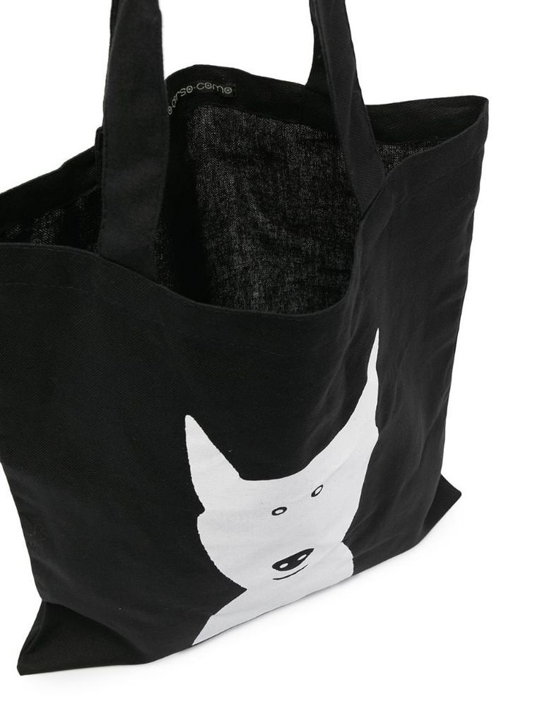 animal-print tote bag