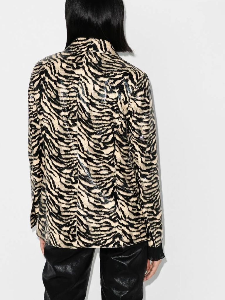 Catherine zebra-print blazer