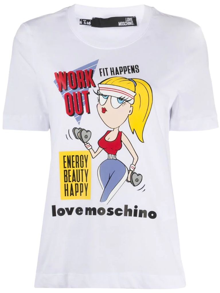 Work Out graphic T-shirt