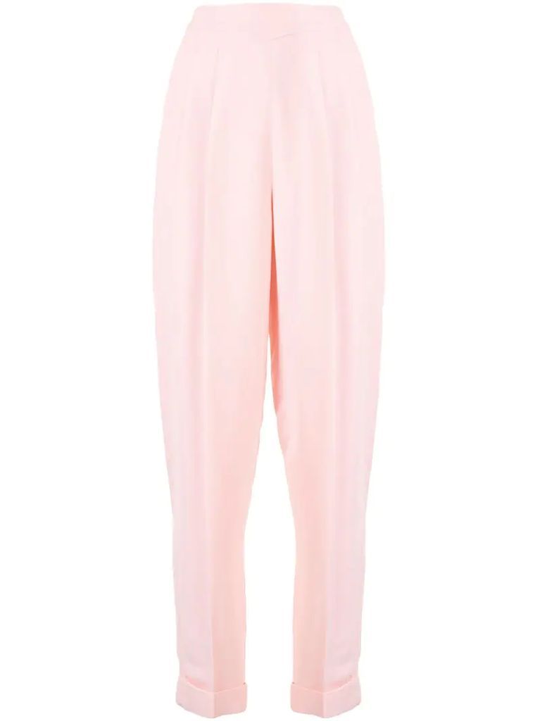 crepe carrot let trousers