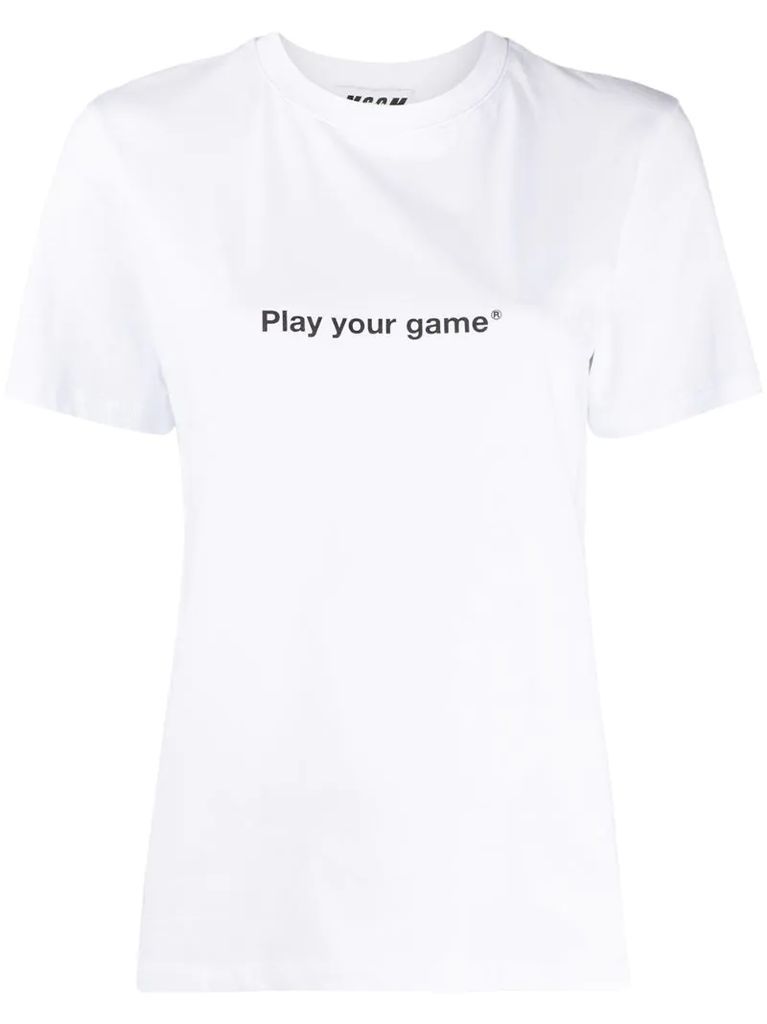 Play Your Game print T-shirt