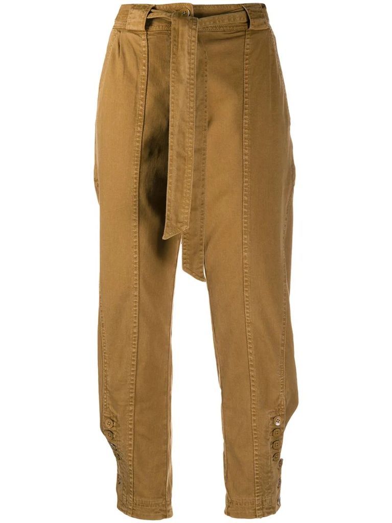 Carmen cropped tapered trousers