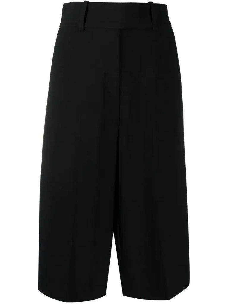 high-waisted tailored culottes
