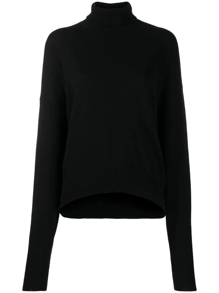 roll neck slouched jumper