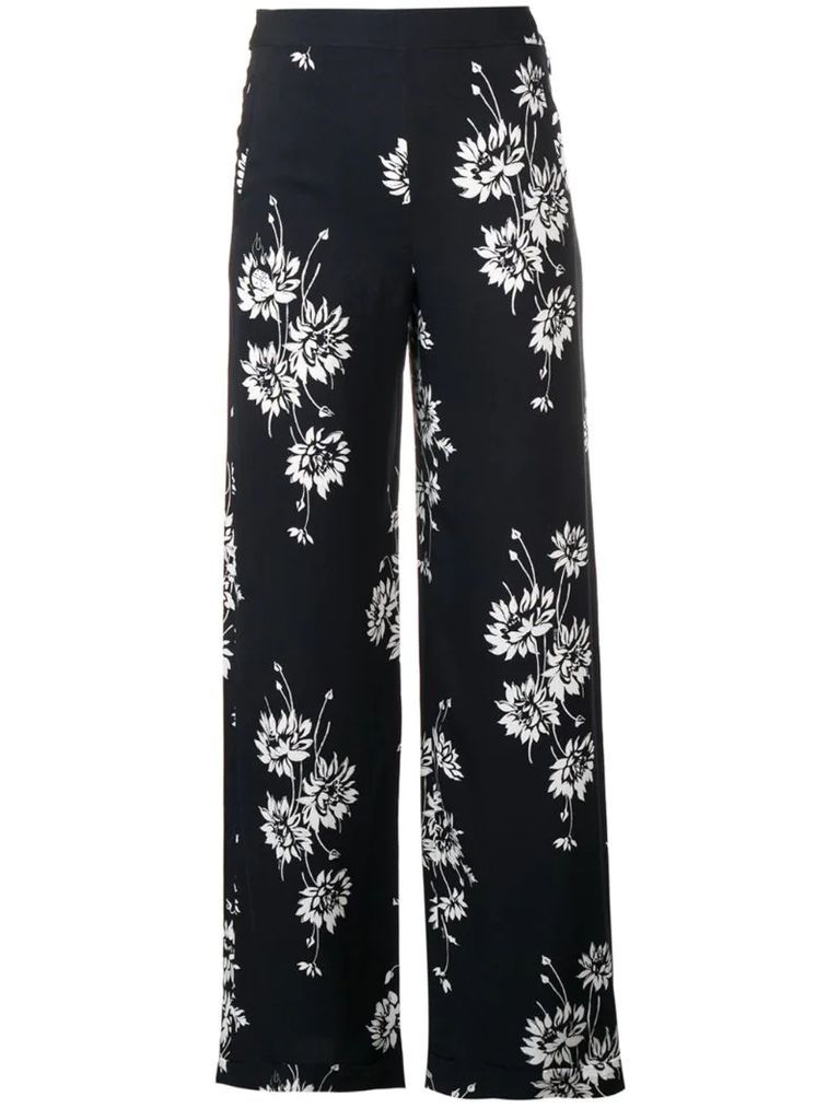 floral printed trousers