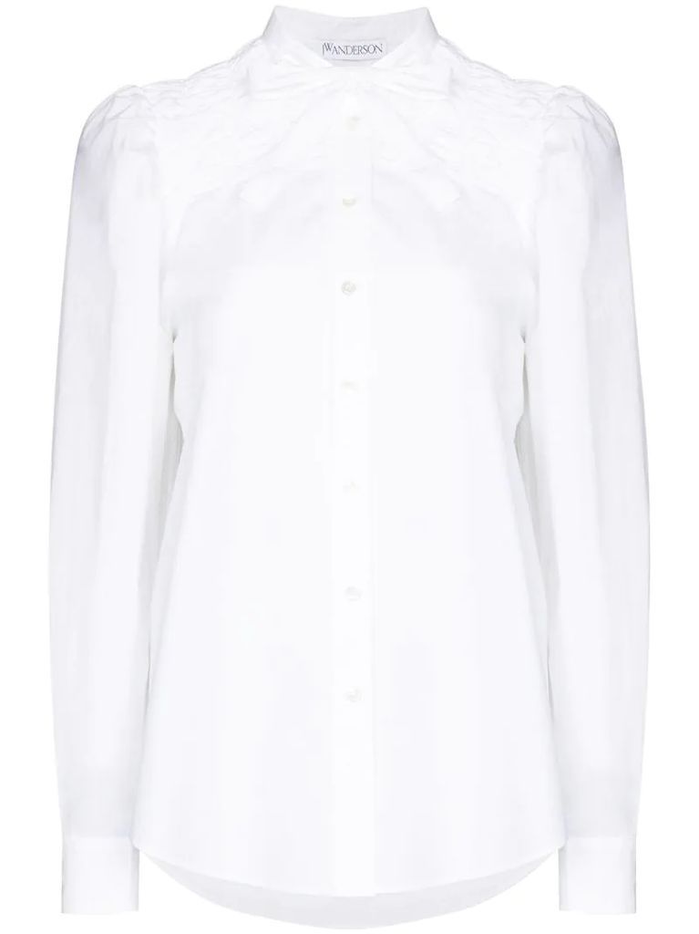 bow-detail long-sleeve blouse