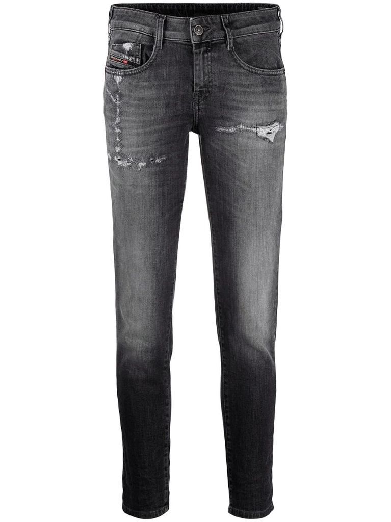 distressed Ollies slim jeans