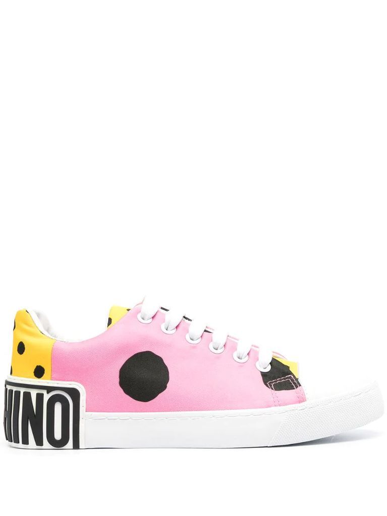polka-dot logo low-top sneakers