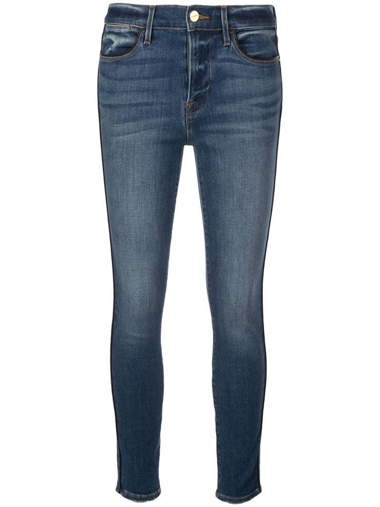 cropped skinny denim jeans