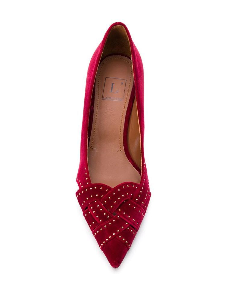 studded 60mm pointed pumps