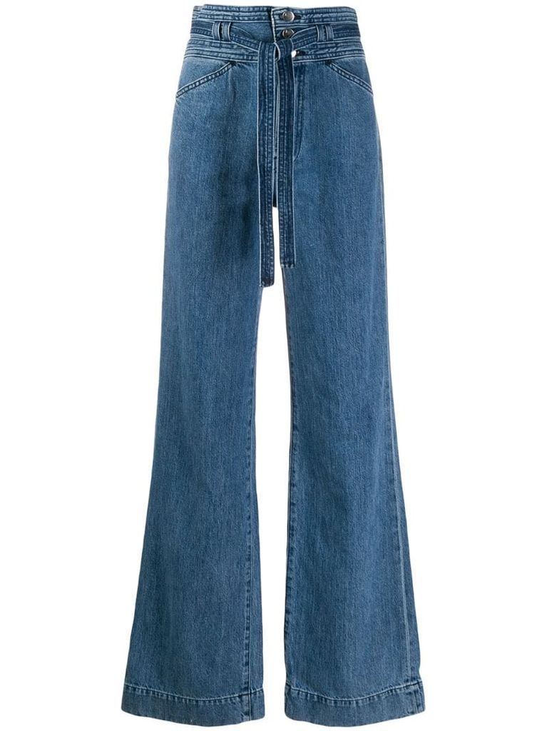 Sukey High-Rise Wide-Leg Jeans