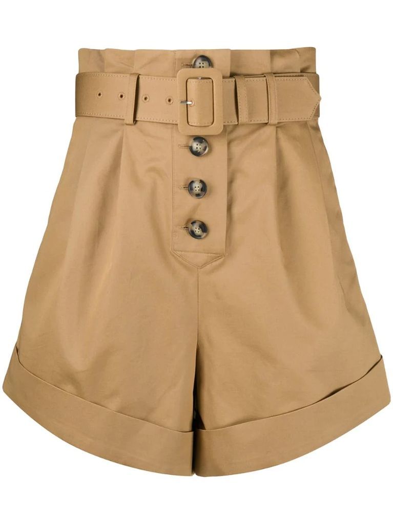 high-rise tailored shorts