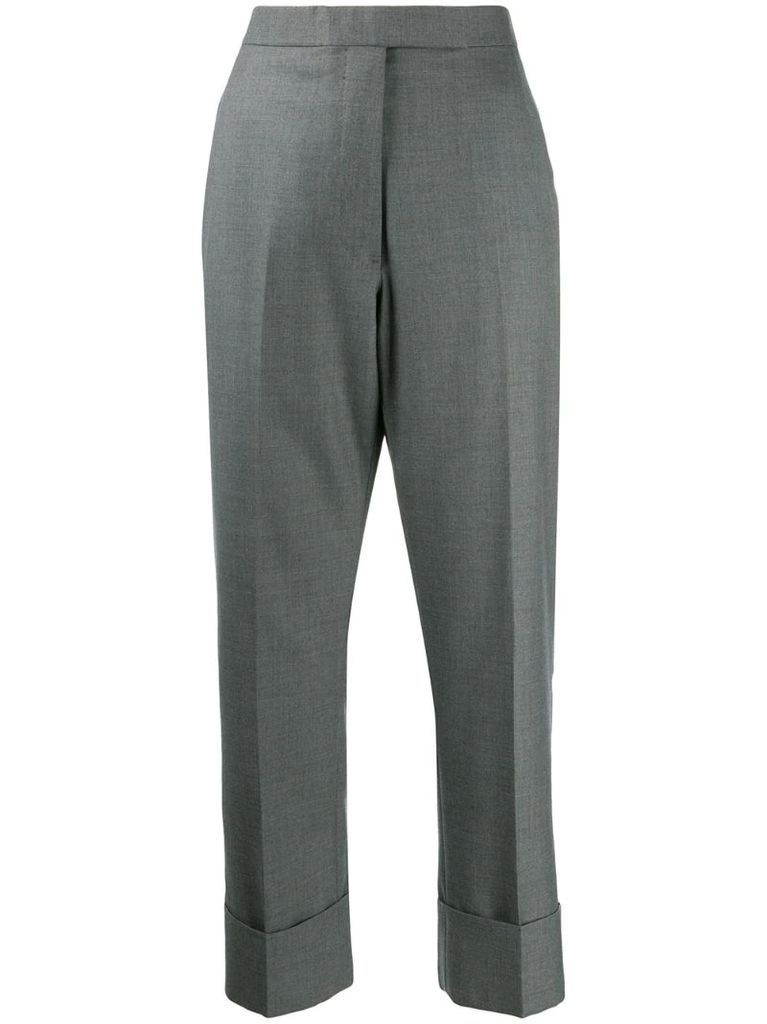 cropped Super 120s trousers