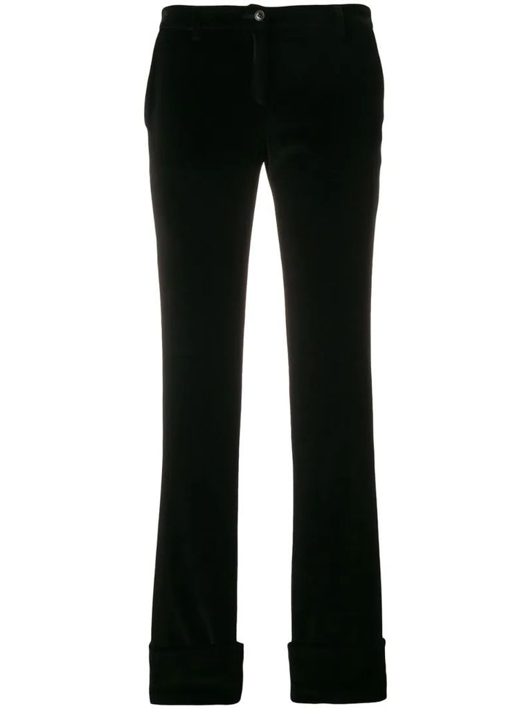 turn-up tailored trousers