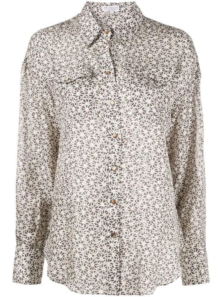 floral print shirt