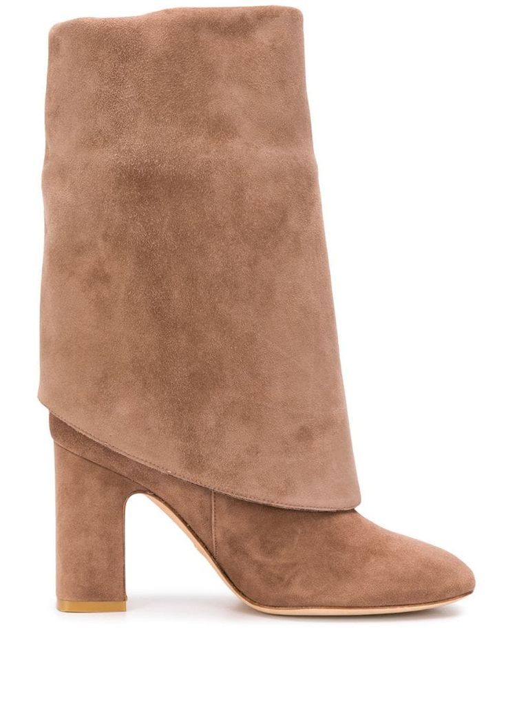 Lucinda foldover suede boots
