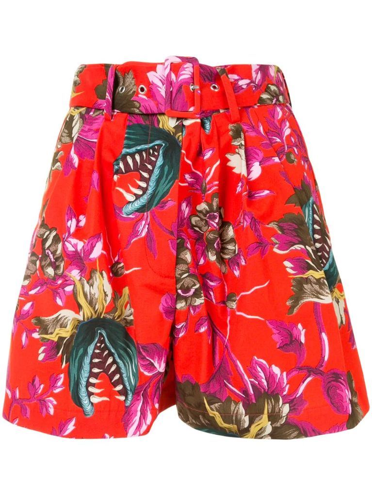 floral print Bermuda shorts