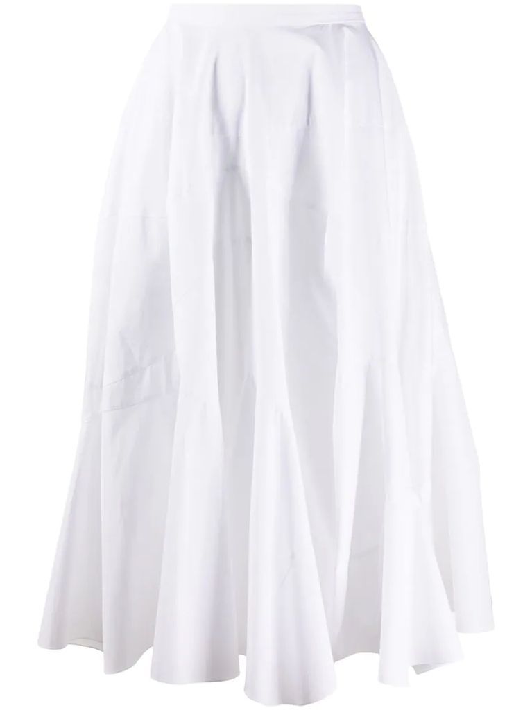 A-line midi skirt