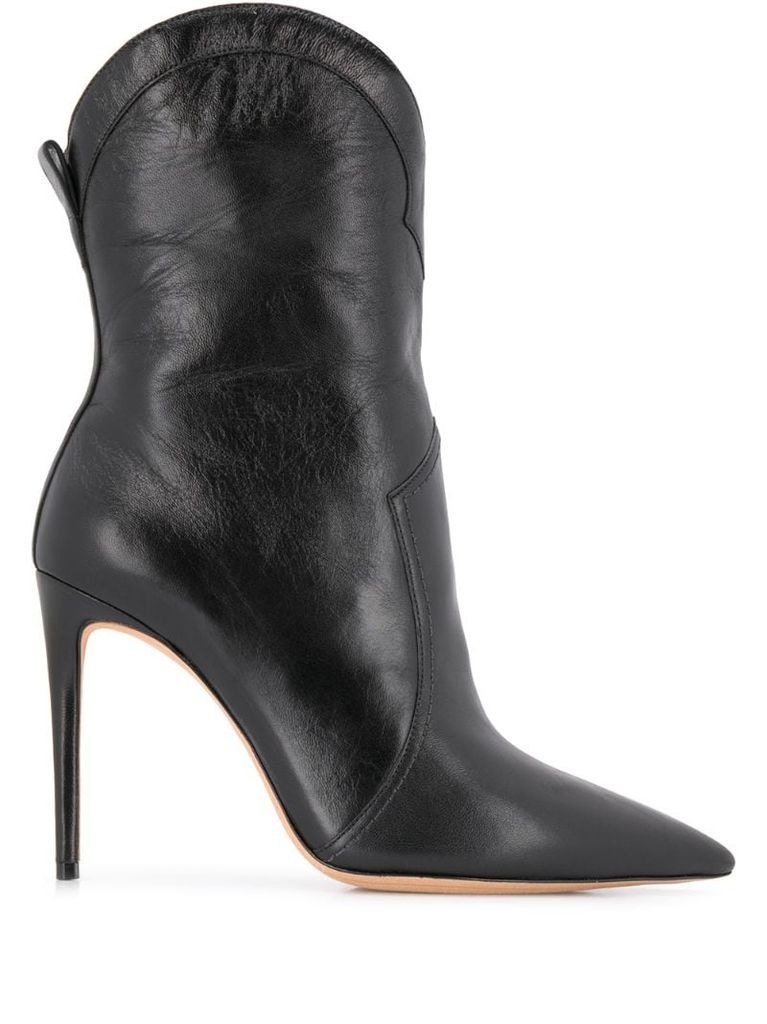 rounded-top ankle boots