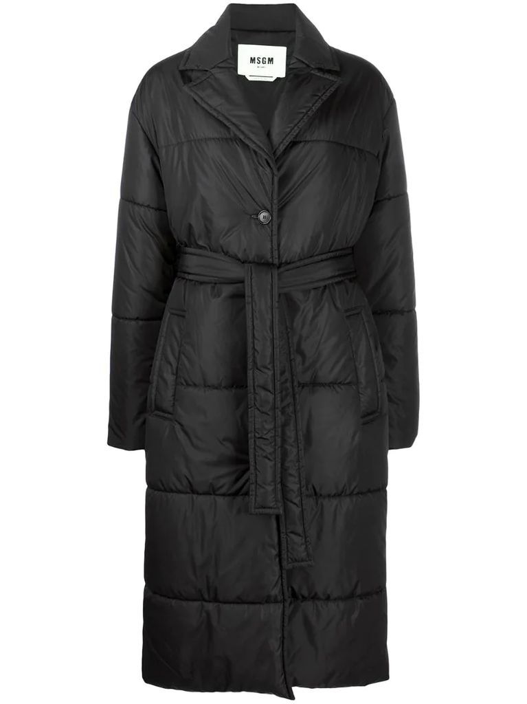 long-length padded coat