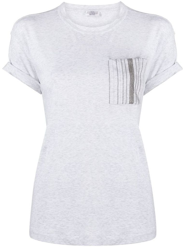 Monili-pocket short sleeved T-shirt