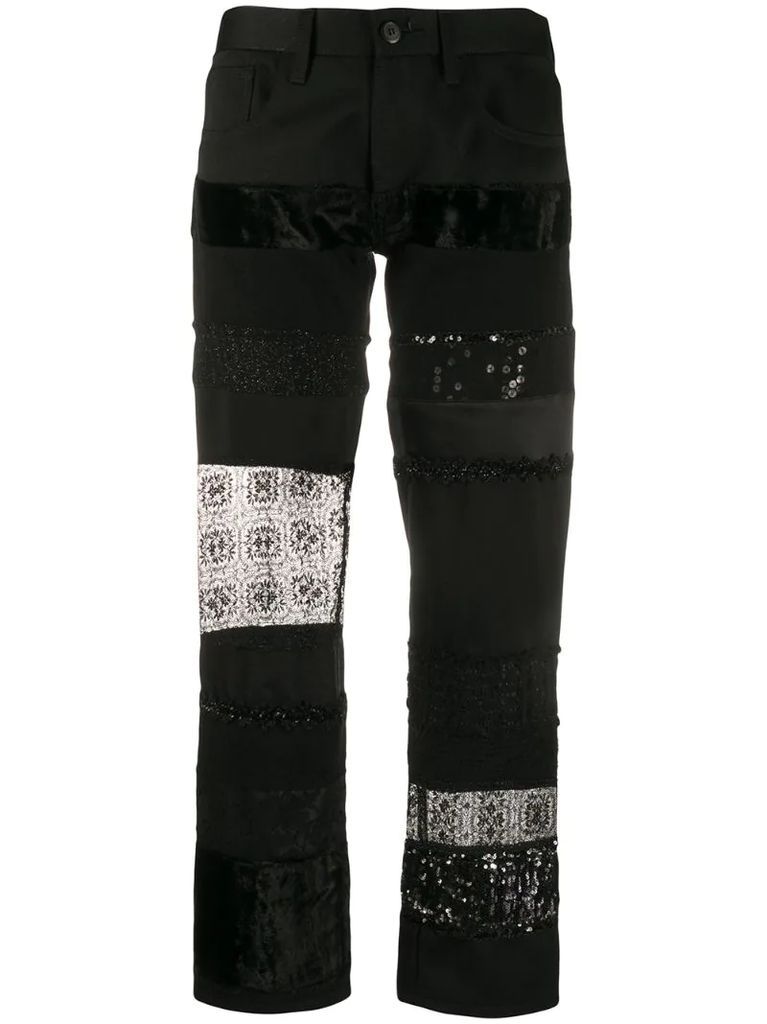 2000's cropped trousers