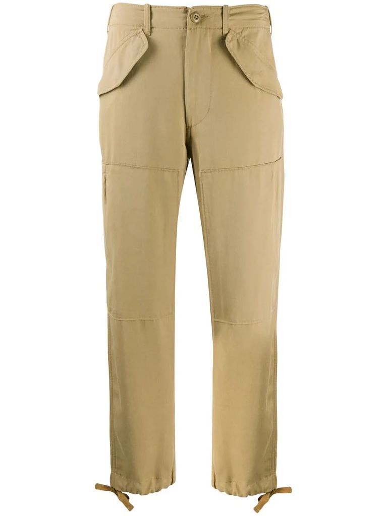 twill cargo trousers