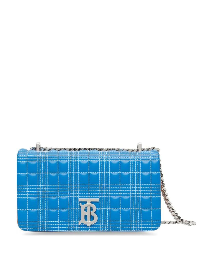 small Lola quilted tri-tone crossbody bag
