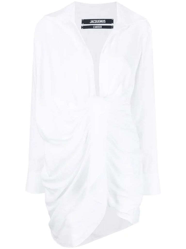 La robe Bahia knotted shirt-dress
