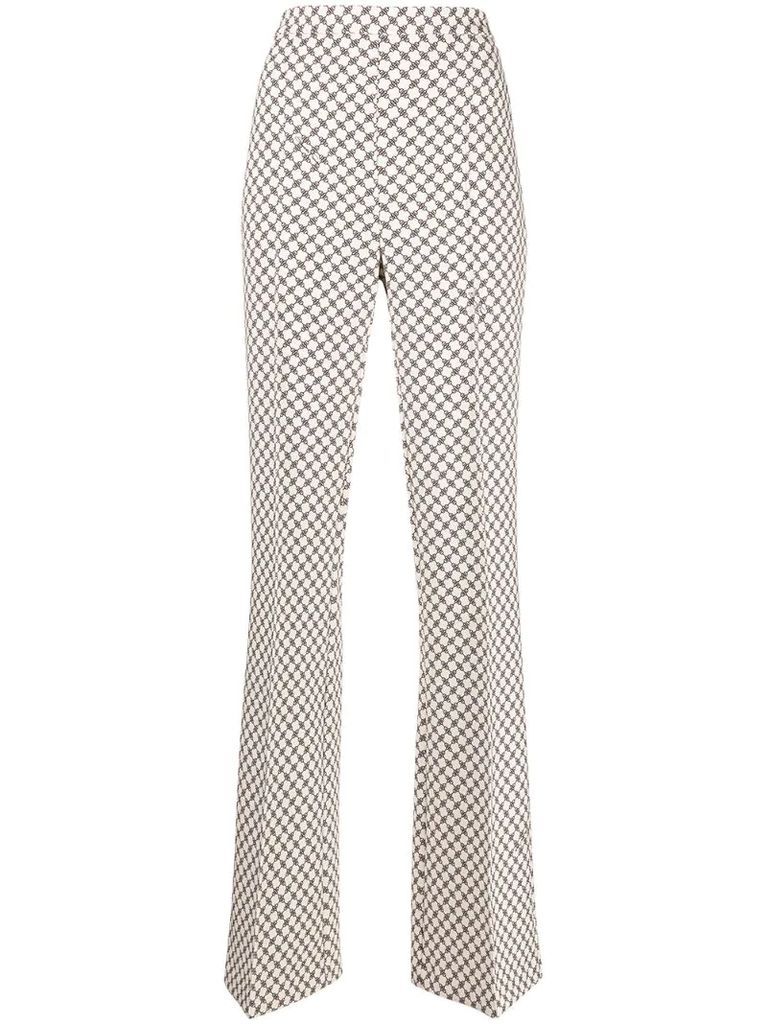 monogram tailored trousers