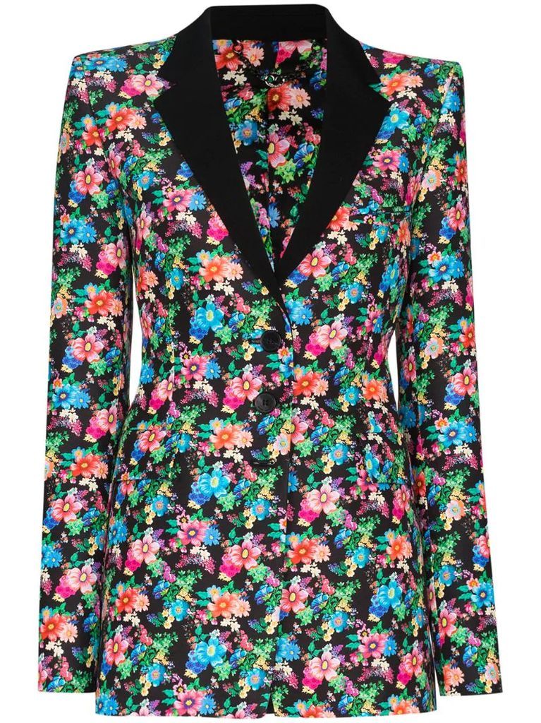 floral print blazer jacket