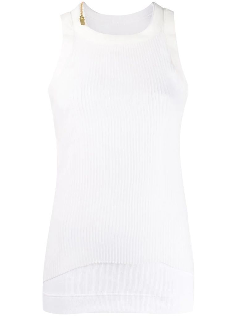 stretch fit jersey tank top
