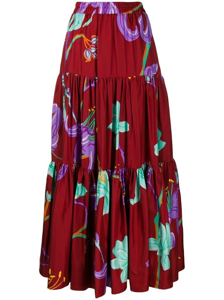 x Mantero floral print skirt
