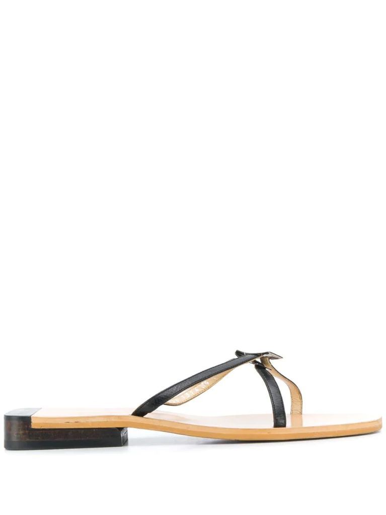 1990s strappy flat sandals