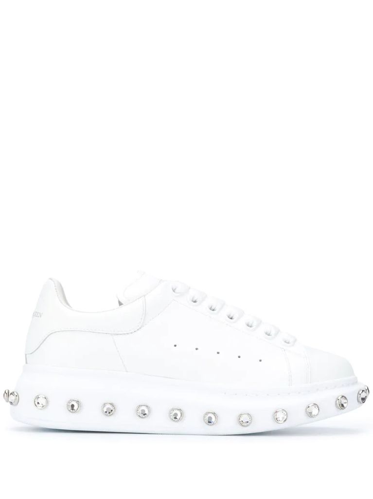 studded low-top trainers