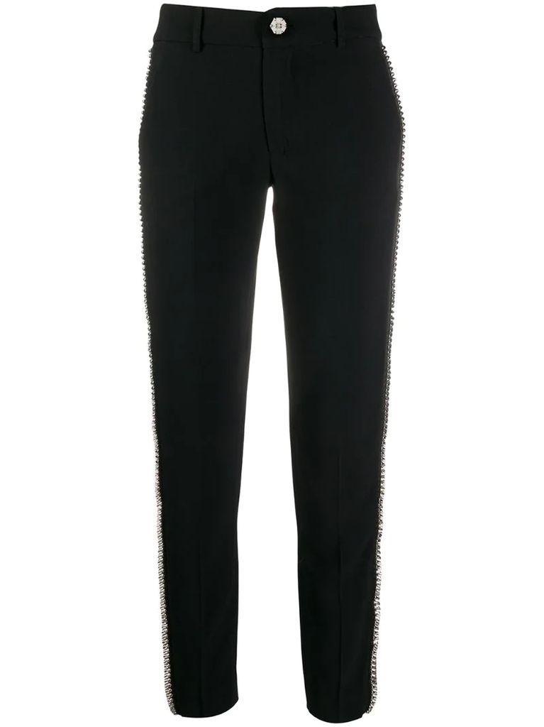 spike-stud tailored trousers