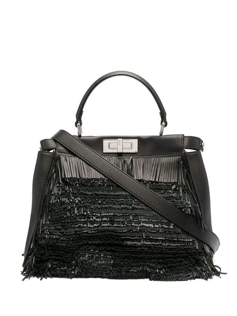 fringed Peekaboo two-way bag