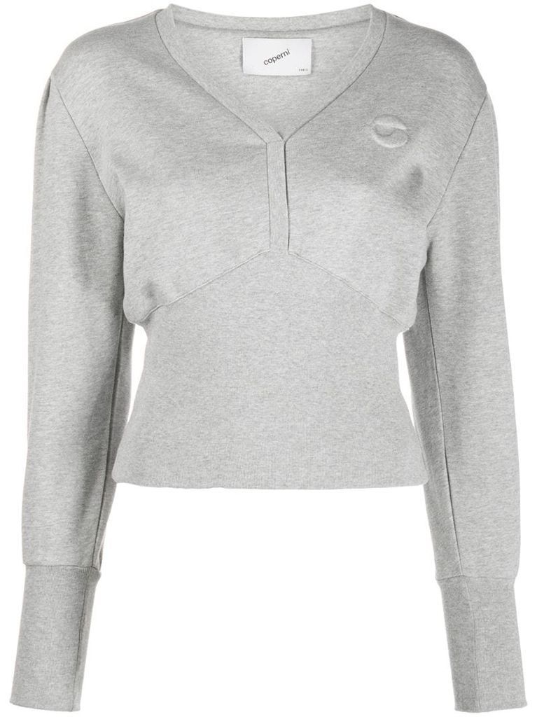 Trompe-LŒIL logo sweatshirt