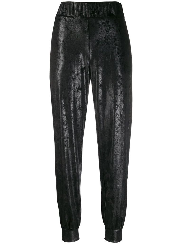 metallized trousers