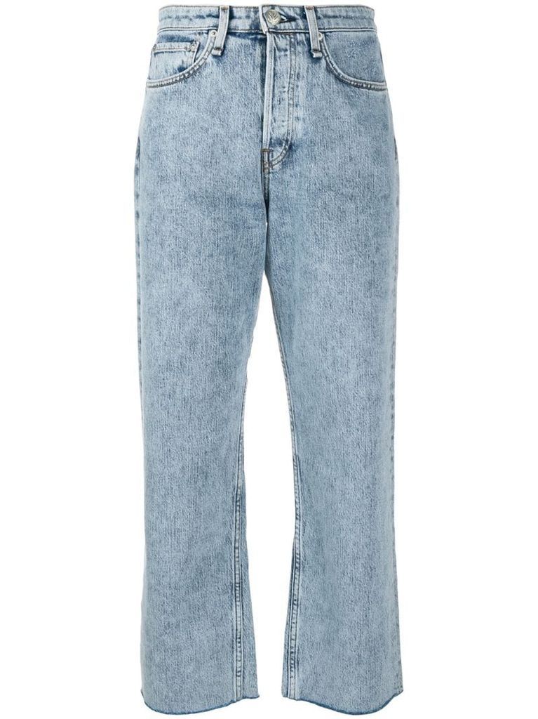 straight-leg jeans