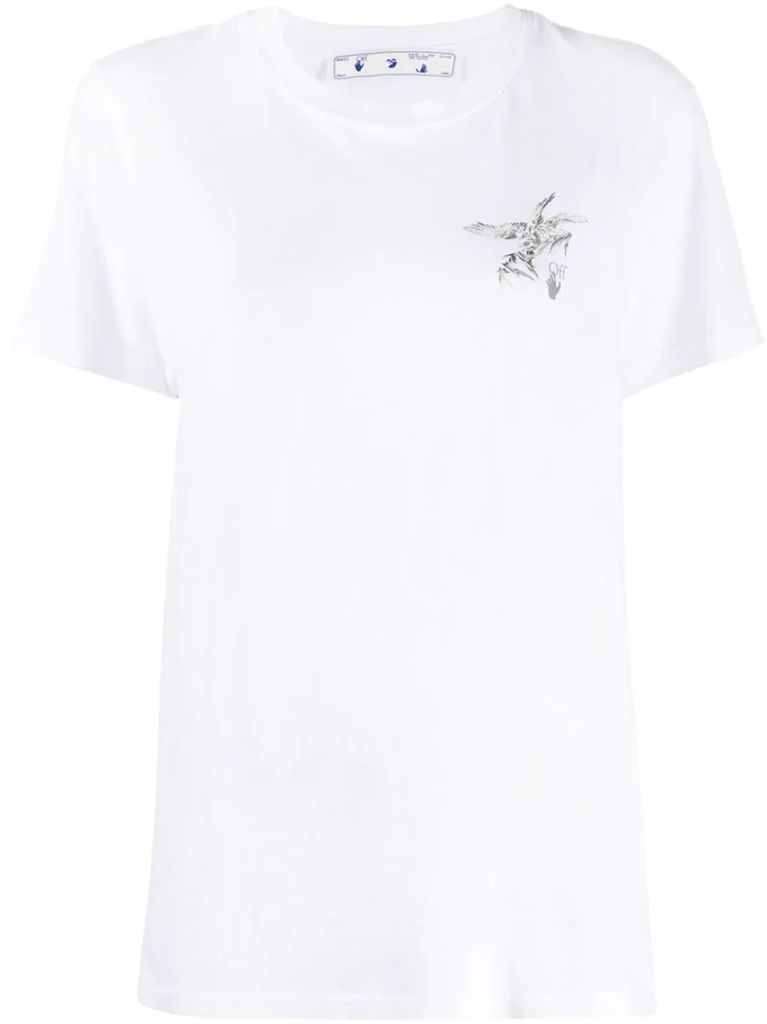 embroidered birds T-shirt