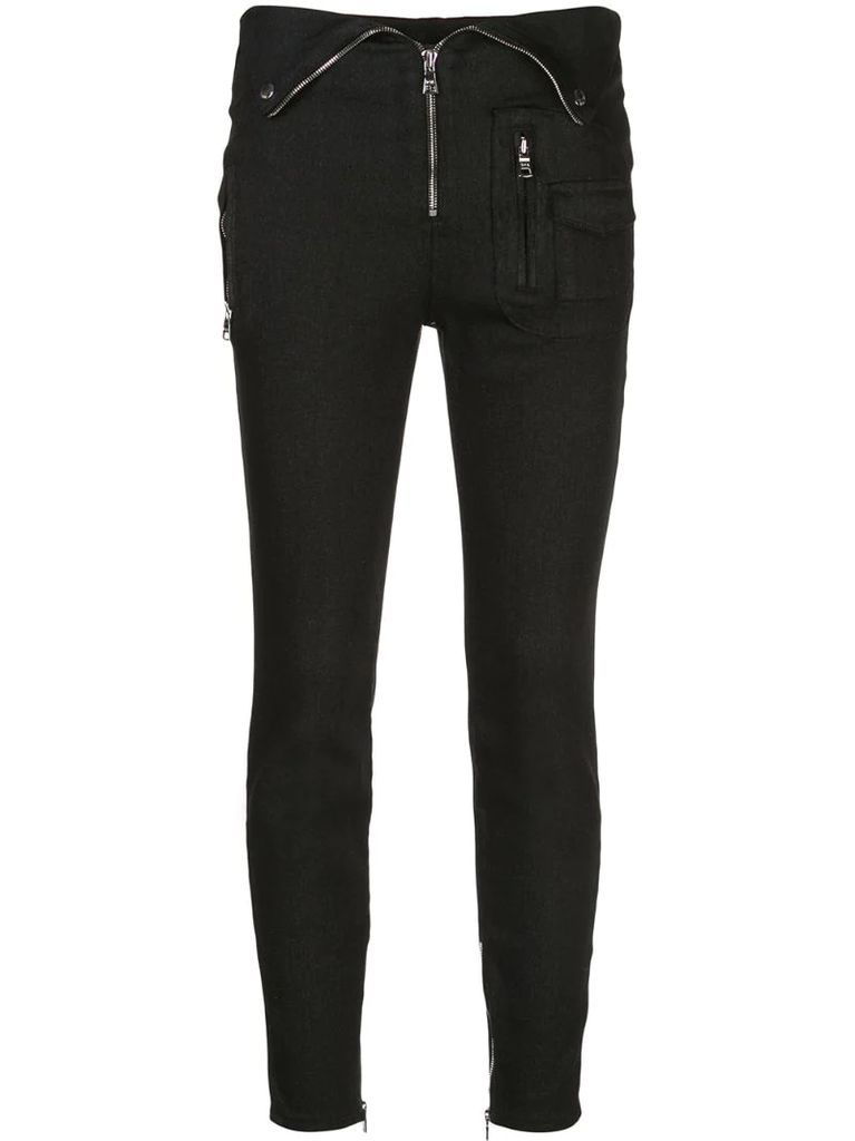 Diavolina fold-over waist jeans