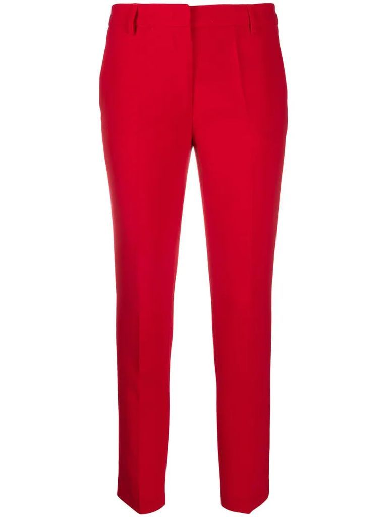 stretch cropped trousers